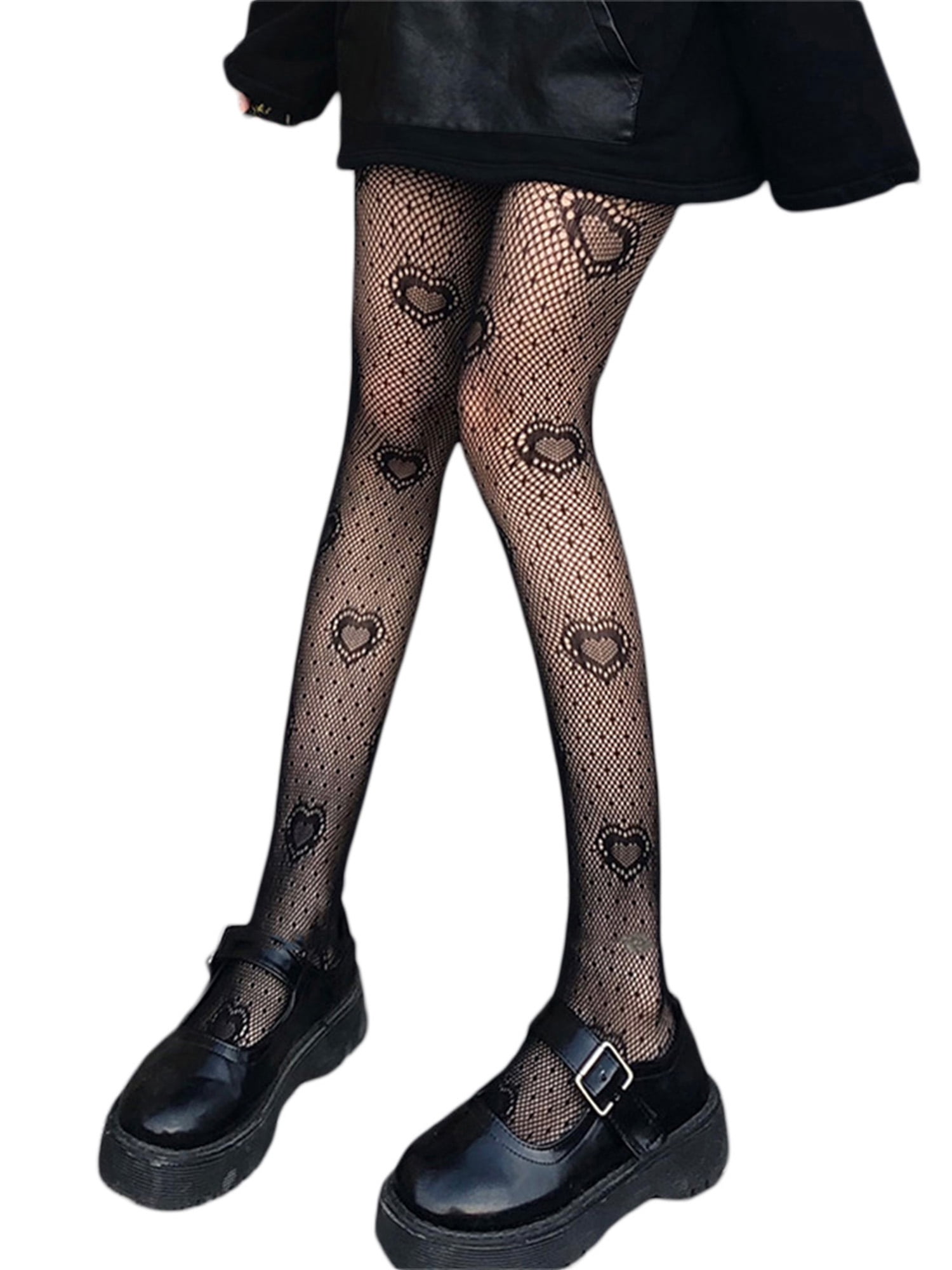 JBEELATE Women Grunge Pattern Fishnets Tights for Sexy Pantyhose