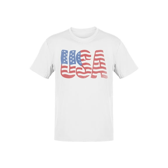 USA Flag Graphic Design Men's T-shirt