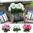 thumbnail image 1 of Fiudx Geranios Artificiales, Conjunto de Flores de Seda Realistas, Colores Rosa y Blanco Vibrantes, Decoración para Jardín y Porche, Diseño Floral Realista, Belleza para Todo El Año, Tamaño de 34,7 C, 1 of 7