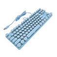 thumbnail image 1 of 87 Key RGB Backlit Round Hat USB Blue Switch Mechanical Gaming Keyboard with a Areathing Mode and Water Resist Design, for Business, and Home Use Alike, 1 of 7