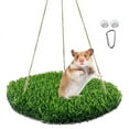 thumbnail image 2 of Bird Swing Mat Large Foraging Toys Natural Climbing Perch Toy with Hooks for Cockatoo Parakeets Lovebird, 2 of 9