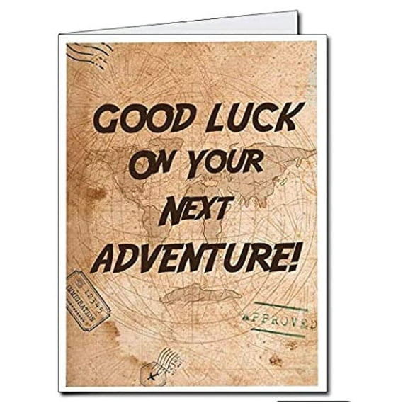 Victory Store 2ft x 3ft Good Luck On Your Next Adventure Giant Retirement Card with Envelope