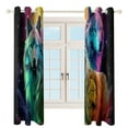 thumbnail image 3 of Colorful Wolf Modern Window for Living Room Curtains for Child Bedroom Kitchen Decor Blinds Drapes, 3 of 7