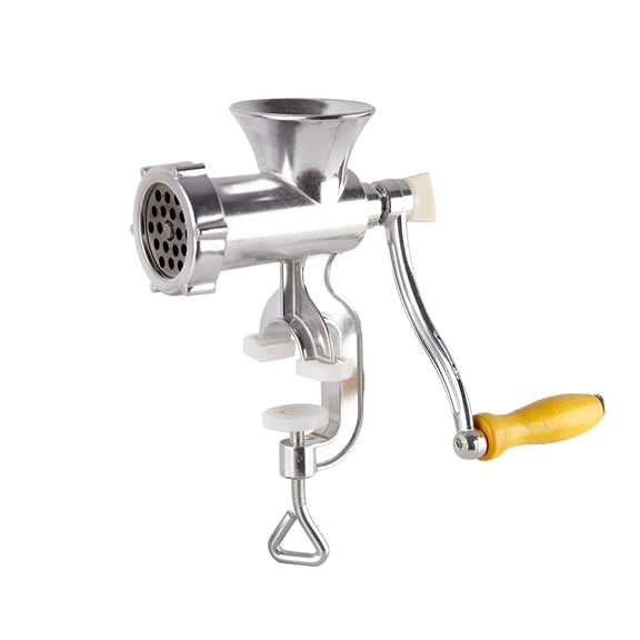 ACDANC Meat Mincer Stainless Steel Color Meat Grinder No. 5 Household Multi Work Manual Meat Grinder