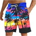 thumbnail image 2 of Cameland Short de Plage Décontracté Imprimé à Cordon pour Homme avec Poche, 2 of 4