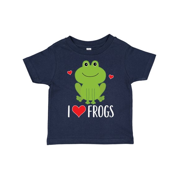 Inktastic I Love Frogs Boys or Girls Toddler T-Shirt