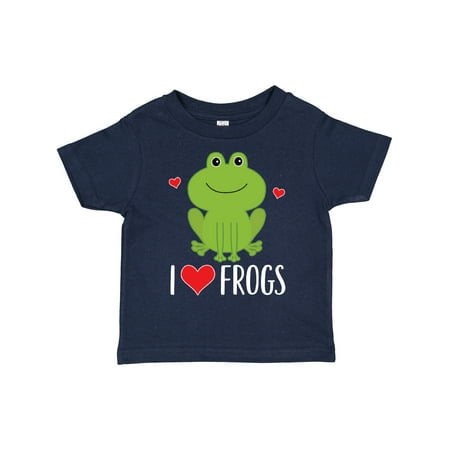 

Inktastic I Love Frogs Gift Toddler Boy or Toddler Girl T-Shirt