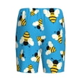thumbnail image 4 of Rocae Flying Bees for Men's Soft Sleep Pajama Shorts, Waistband and Pockets, 4 of 9
