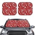 thumbnail image 2 of Saiise Red Christmas Cheer. for Foldable Car Sun Shades (2-Pack) Offer Sun Protection with an Easy-fold Design for Convenient Windshield Shading-Large, 2 of 6