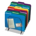 thumbnail image 2 of Smead Poly Colored File Folders With Slash Pocket, 1/3-Cut Tabs: Assorted, Letter Size, 0.75" Expansion, Assorted Colors, 30/Box, 2 of 3
