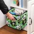 thumbnail image 5 of Panda Foldable Cube Organizer with Handle, 10.8"x10.5"x10.6", Large Capacity Storage Bins Organizer Bins Toy Box, 5 of 6
