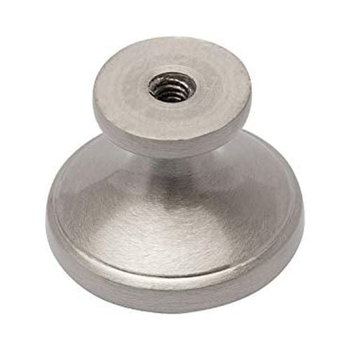 Utopia Alley 10pcs Emme Cabinet Ring Pull Knob - Decorative Cabinet Drop Pull Knobs for Cabinets and Drawers - Vintage Cabinet Hardware with Hand Finished Brushed Nickel - Pull Knobs 1.14"