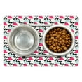 thumbnail image 1 of Geometric Pet Mat for Food and Water, Squares Circles and Triangles in Different Colors with Scribble Lines on White, Non-Slip Rubber Mat for Dogs and Cats, 18" X 12", by Ambesonne, 1 of 2