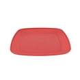 Mainstays Red Square Plastic Plate, 10inch
