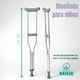 thumbnail image 5 of Muletas Infantiles Ajustables (110–137 cm) de Aluminio | Livianas, Resistentes y Cómodas | Puntas Antideslizantes | Almohadillas Acolchadas | Talla XChica para Niños, 5 of 9