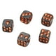 thumbnail image 2 of Juego de 5 piezas de calavera creativa de color negro sonriente, esqueleto 3D, novedad aterradora oro, 2 of 7