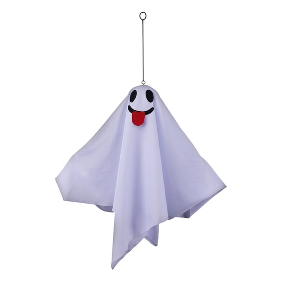 Light Up Hanging Ghost Halloween Decoration, Battery Operated 24.4 x 19.3 Inch, Style 2