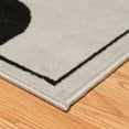 thumbnail image 5 of Designer Home Soft Transitional Indoor Modern Area Rug Rings Donuts - Actual Size: 5' 3" x 7' 2" Rectangle (Silver), 5 of 5