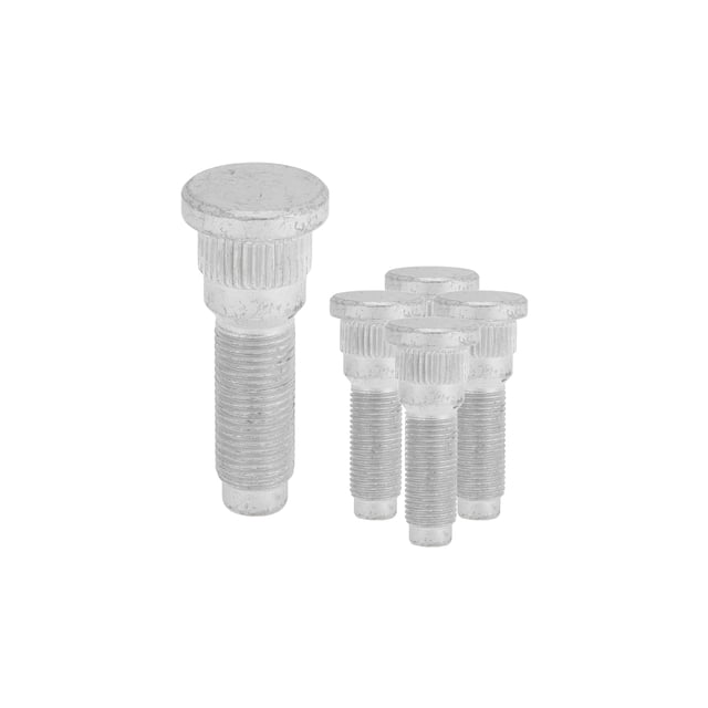 5 Pcs M12x1.25 Perno de rueda para Jeep Liberty 2003-2007 Conjunto de pernos de rueda delantera trasera No.981861/6036123AA Acero aleado Tono plateado