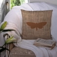 thumbnail image 3 of Carolines Treasures BB1059-BL-BN-PW1414 Moth Burlap and Brown   Canvas Fabric Decorative Pillow BB1059 14Hx14W, 3 of 4