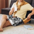 thumbnail image 2 of Daiia Four Running Horses Mens Woven Stretch Pajama Short,Short Pajama Pants-4X-Large, 2 of 7