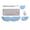blue, variant on Unbranded Angel Wing Memory Foam Mouse, Keyboard Wrist Rest with Mouse Pad, Blue