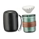 thumbnail image 1 of Conjunto de preparación de café con filtro de vidrio para disfrutar en casa y en tus viajes Verde, 1 of 9