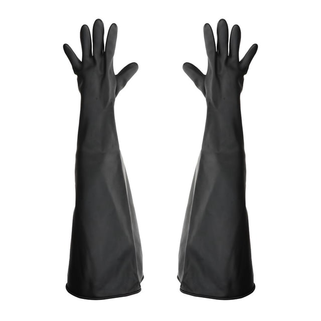 1 par de guantes de trabajo de látex resistentes a productos químicos de laboratorio industrial de 70 cm Yotijar Guantes de trabajo de goma