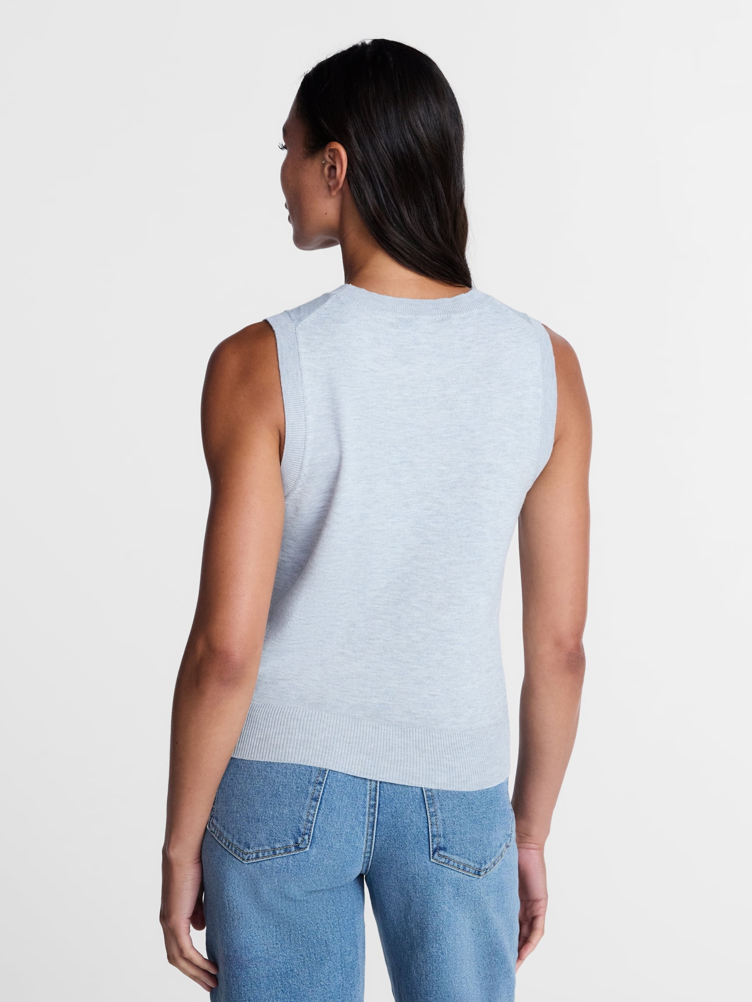 Time and Tru Women's Fine Gauge Sweater Shell, Lightweight, Sizes XS-XXXL