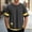 Gray, variant on Dolkfu Gray Mens White Tee&nbsp;Shirts Short Sleeve Minimalist Pull-on Crew Neck T-Shirts Casual Patchwork Modern Tops Gray,Xl