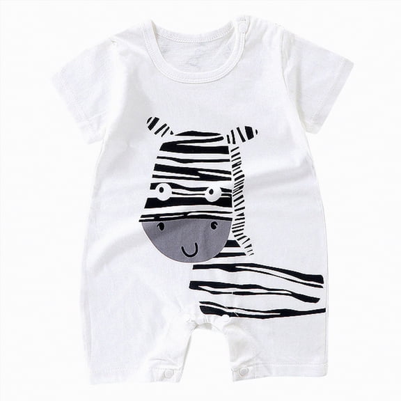 Hessimy Baby Boy Solid Color Romper Infant Ruffle Sleeve Bodysuit One Piece Outfit Toddler Jumpsuit clothes,Breathable(White,18-24 Months)