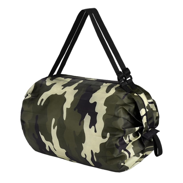Bolsa de Compras Reutilizable Multiusos Yinane Bolsa de Bolsillo Impermeable Camuflaje Verde