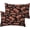 Black Brown, variant on Blue Misty Forest Throw Pillow Covers 18x18 Inch Set of 2, Nature Pine Tree Pillow Cases Foggy Tree Mountain Pillowcase Christmas Decorative Cushion Covers for Sofa Couch Bed Living Room