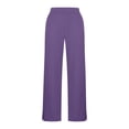 thumbnail image 6 of Yoga Pants for Women Wide Leg Casual Solid Color High Waist Leggings Lounge Comfy Oversize Gym Workout Pants, 6 of 8