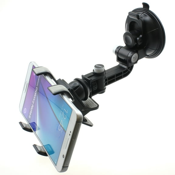Car Mount for Samsung Galaxy S23 FE Phone - Dash Windshield Holder Cradle Rotating Dock Suction for Samsung Galaxy S23 FE 6.4" (Fan Edition) Model