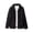 Black, variant on Mens Cable Textured Fleece Hooded Jacket Full Zip Drawstring Hood Side Pocket Warm Casual Winter Coat Loungewear Outerwear