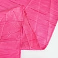 thumbnail image 6 of BalsaCircle Fuchsia 60" x 102" Accordion Crinkle Taffeta Rectangular Tablecloth, 6 of 8