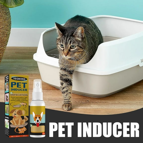 Yegbong Pet Bowel Positioning Spray Pet Urine and Poop Positioning Pet Cat and Dog Positioning Defecation Inducer