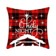 thumbnail image 2 of Jusqu'à 65 % de Réduction sur Housse de Coussin de Noël SMihono, Forme Flocon de Neige, Forme Père Noël Élan, Rouge Classique de Noël, 2 of 6