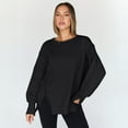 thumbnail image 5 of SUNBS Womens Oversized Sweatshirts Crewneck Hoodies Casual Long Sleeve Pullover Fall Winter Clothes, S-2XL, 5 of 8