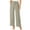 Gray, variant on WIZUTIZ Womens Linen Pants Oversized Stylish Baggy Wide Leg Palazzo Pants Stretch Elastic High Waist Slacks Pants Solid Drawstring with Pockets Sweatpants Athletic Graduation Green