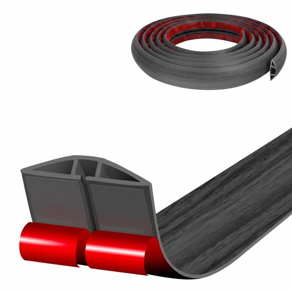 1 Pack 13FT Self-Adhesive Floor Cord Cover, Gray Cable Management Wire Protector, 0.39" x 0.27"