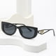 thumbnail image 3 of Gafas de sol con montura pequeña y personalidad de pierna triangular hueca, gafas de sol con protección UV400, 3 of 5