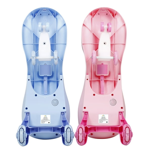 Carrito de Balance para Niños de a Años Color Azul Montable de Auto  Empuje Sin Pedales Giratorio Hecho de Polipropileno Incluye Luces y Sonido 