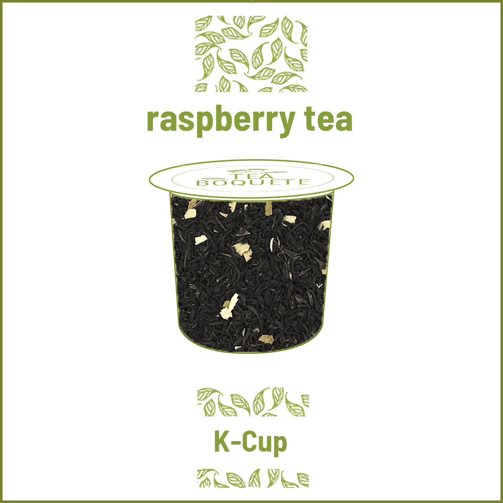 Raspberry black tea pods for Keurig brewers KCup compatible capsules