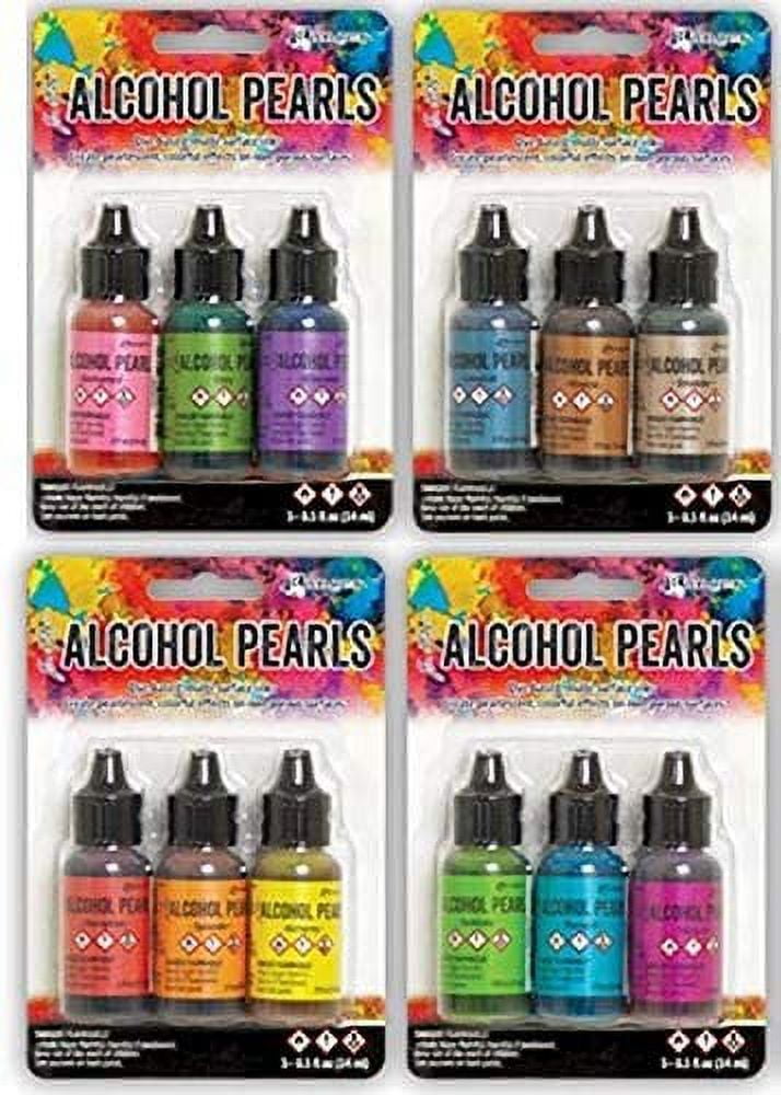 Ranger Tim Holtz Alcohol Pearls Complete Set Bundle (All 12 Colors