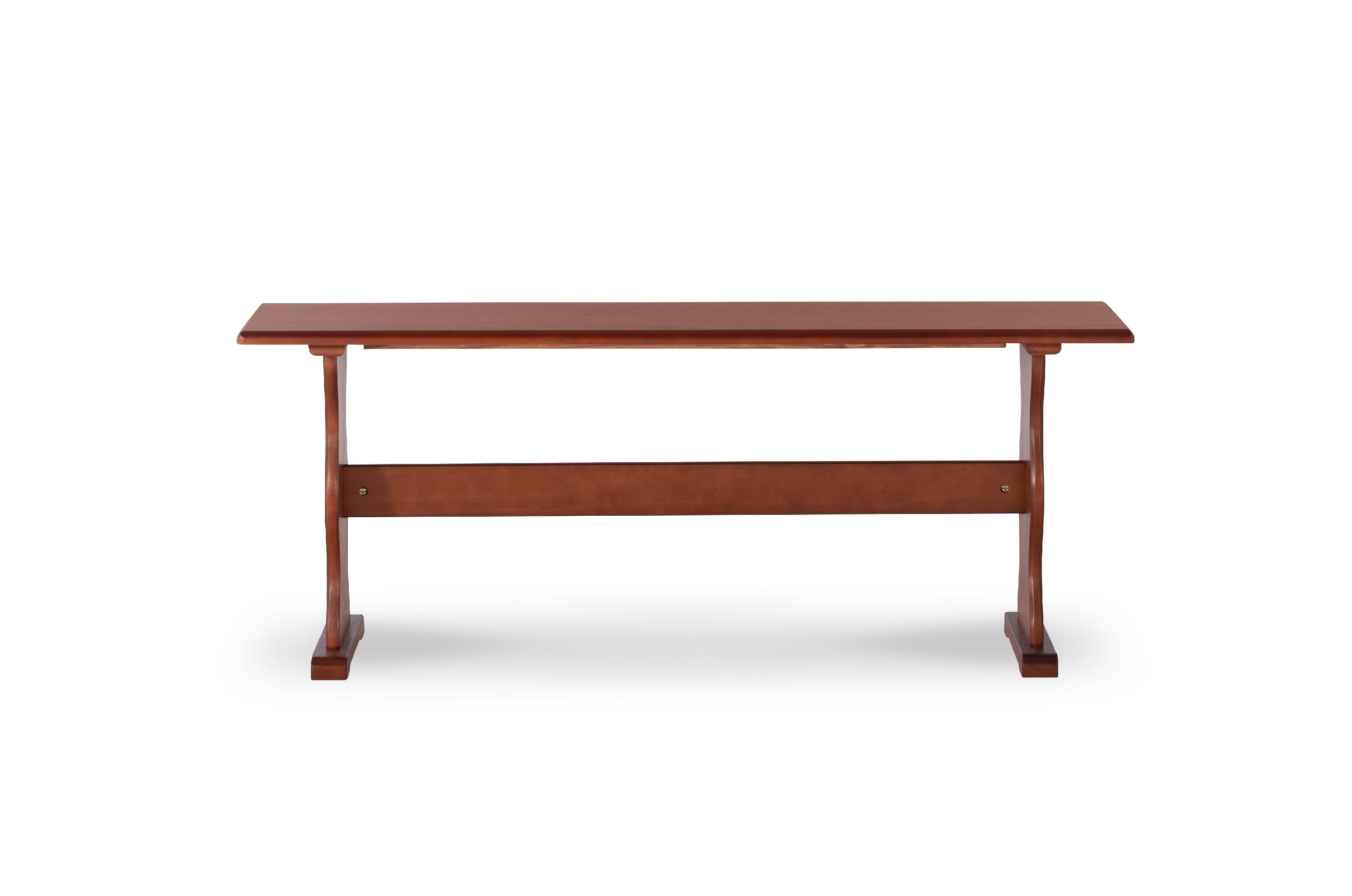 Linon Varden Farmhouse Dining Bench, Walnut