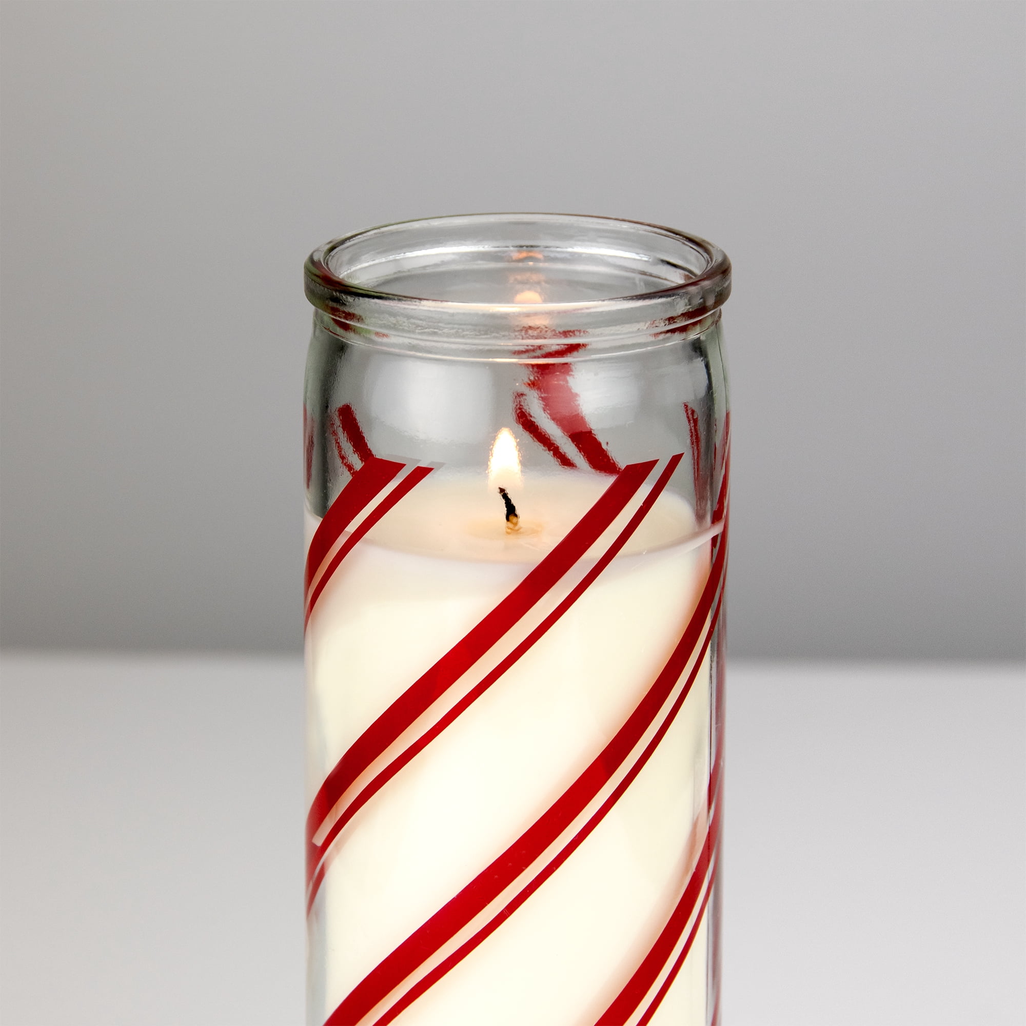 Mainstays Peppermint Pretzel Scented Candle, Holiday Pillar Candle, 9 oz
