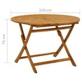 thumbnail image 2 of vidaXL Folding Garden Table 110 cm Solid Acacia Wood, 2 of 7