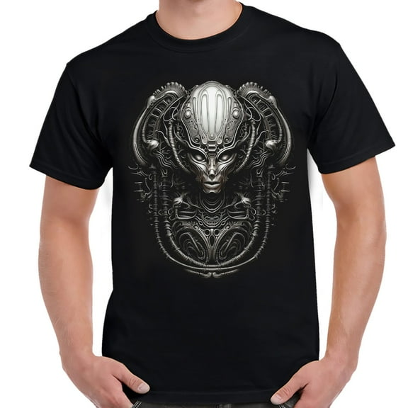 Gigeresque Alien Art Adult T-Shirt-XXL